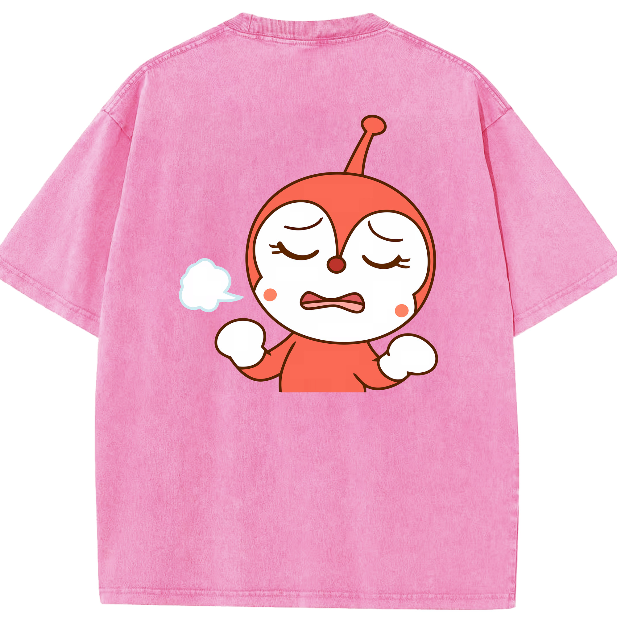 （画像用） アンパンマン Anpanman 綿100% ヴィンテージ風 半袖Tシャツ（背面プリント）